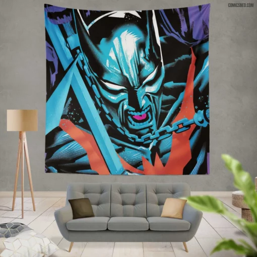 Batman Beyond Gotham Guardian Comic Wall Tapestry