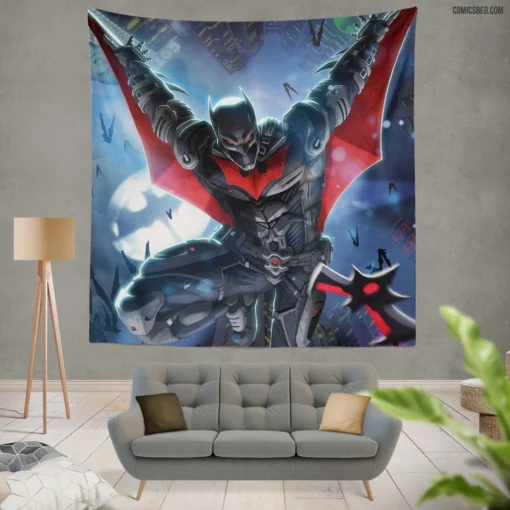 Batman Beyond Legendary Defender Comic Wall Tapestry