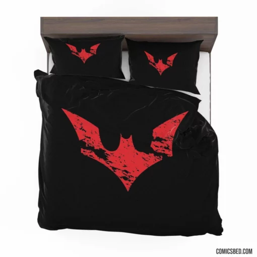 Batman Beyond Logo Symbol Futuristic Crusader Comic Bedding Set 1