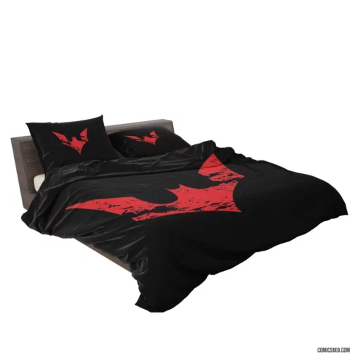 Batman Beyond Logo Symbol Futuristic Crusader Comic Bedding Set 2