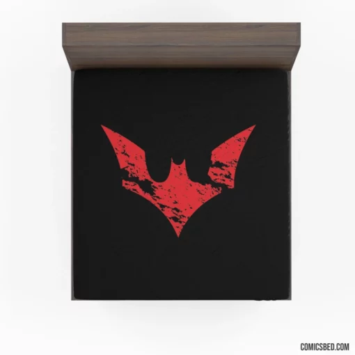 Batman Beyond Logo Symbol Futuristic Crusader Comic Fitted Sheet 1