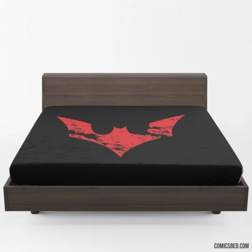 Batman Beyond Logo Symbol Futuristic Crusader Comic Fitted Sheet