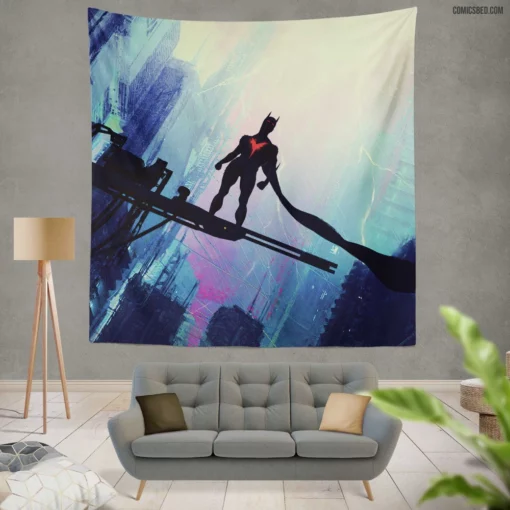 Batman Beyond Tomorrow Knight Comic Wall Tapestry