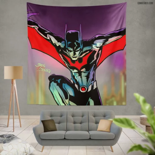 Batman Beyond Urban Protector Comic Wall Tapestry