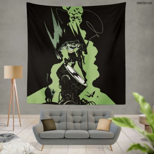 Batman & Catwoman Dynamic Duo Comic Wall Tapestry