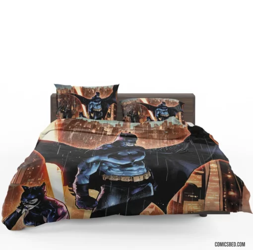 Batman Catwoman Gotham Duo Comic Bedding Set