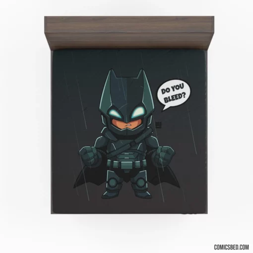 Batman Chibi DC Tiny Guardian Comic Fitted Sheet 1