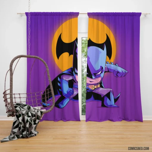 Batman Chibi Miniature Guardian Comic Curtain