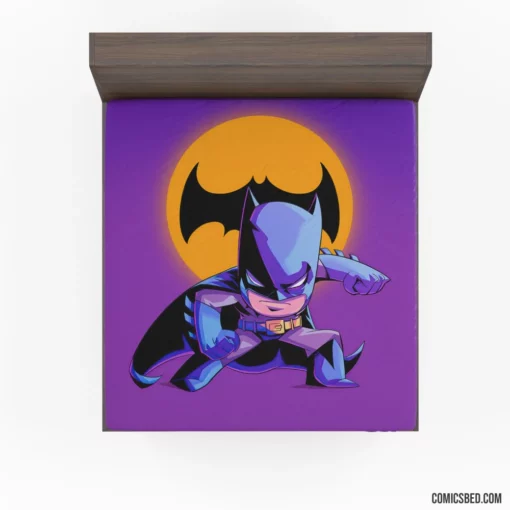 Batman Chibi Miniature Guardian Comic Fitted Sheet 1