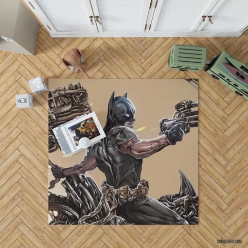 Batman Crossbow DC Vigilante Comic Rug