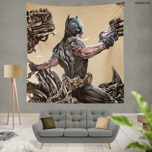 Batman Crossbow DC Vigilante Comic Wall Tapestry