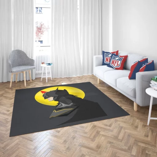 Batman DC Brooding Crusader Comic Rug 2