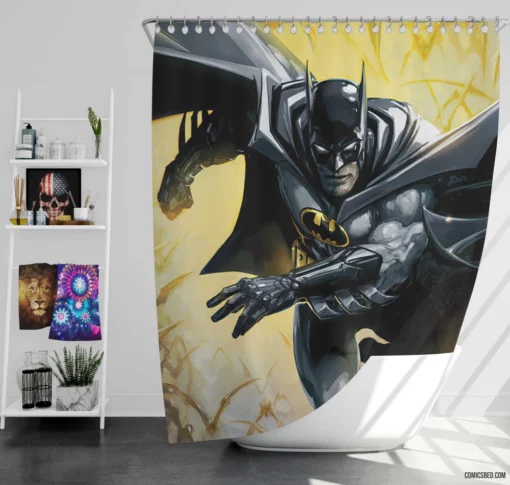 Batman DC Caped Crusader Comic Shower Curtain