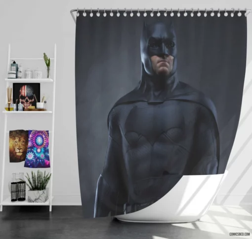 Batman DC Courageous Avenger Comic Shower Curtain