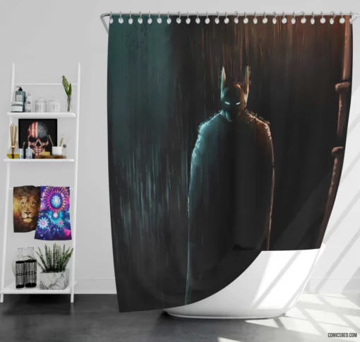 Batman DC Courageous Hero Comic Shower Curtain