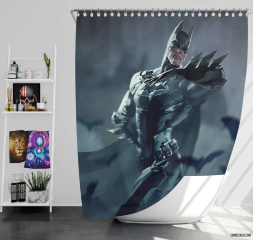 Batman DC Dark Avenger Comic Shower Curtain