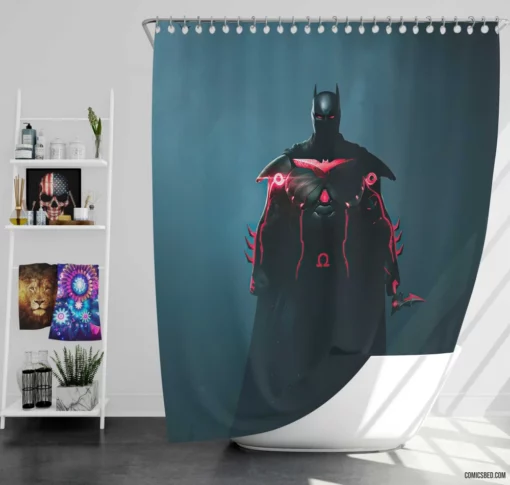 Batman DC Dark Guardian Comic Shower Curtain