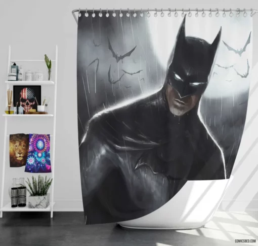 Batman DC Dynamic Avenger Comic Shower Curtain