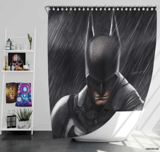 Batman DC Dynamic Hero Comic Shower Curtain