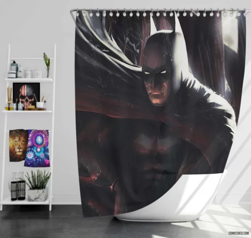 Batman DC Guardian of Night Comic Shower Curtain