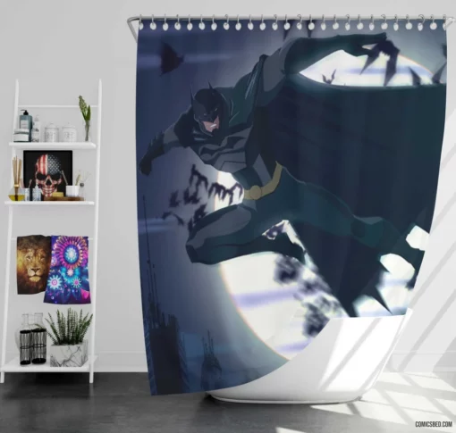 Batman DC Legendary Dark Knight Comic Shower Curtain