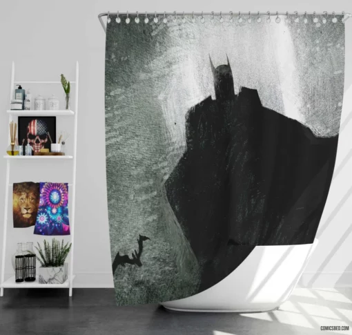 Batman DC Legendary Guardian Comic Shower Curtain