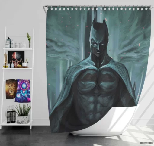 Batman DC Mysterious Avenger Comic Shower Curtain