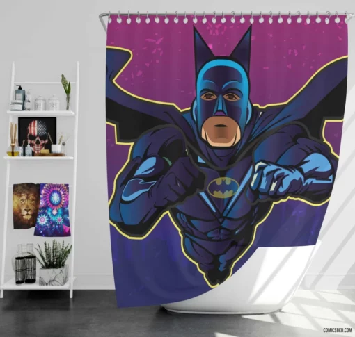 Batman DC Mysterious Hero Comic Shower Curtain