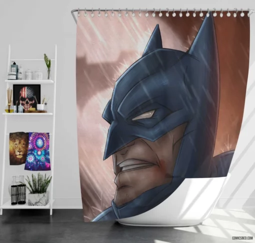 Batman DC Resilient Avenger Comic Shower Curtain