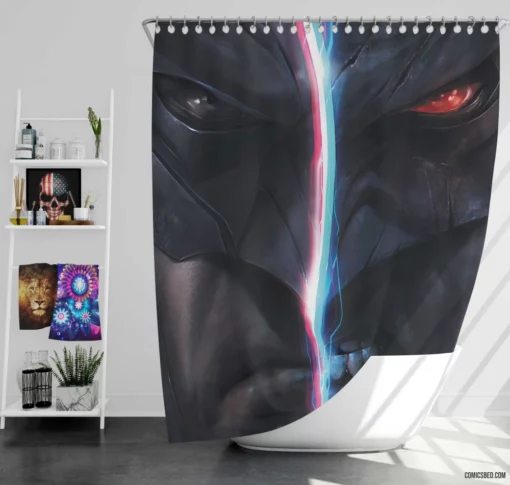 Batman DC Resilient Crusader Comic Shower Curtain