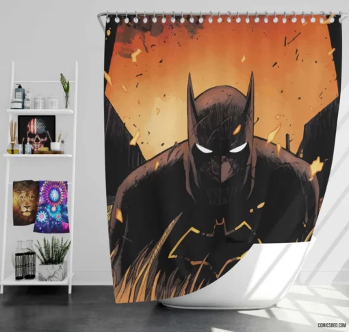 Batman DC Timeless Crusader Comic Shower Curtain