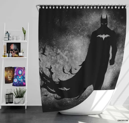 Batman DC Vigilant Hero Comic Shower Curtain