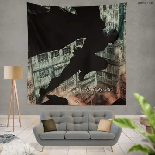 Batman Damned Black Label Knight Comic Wall Tapestry