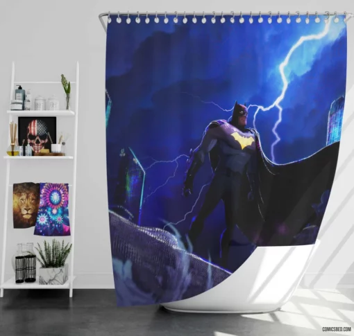 Batman Dark Adventures Comic Shower Curtain