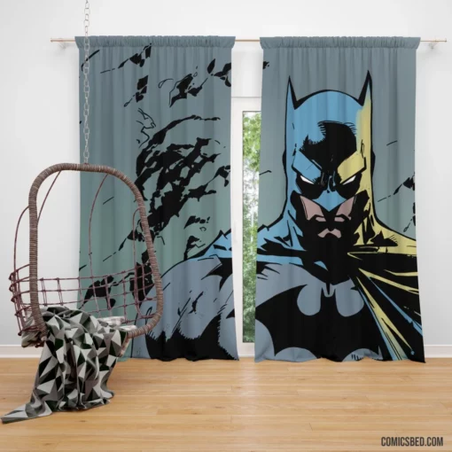 Batman Dark Art Enigmatic Vigilante Comic Curtain