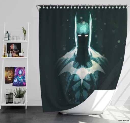 Batman Dark Guardian Adventure Comic Shower Curtain