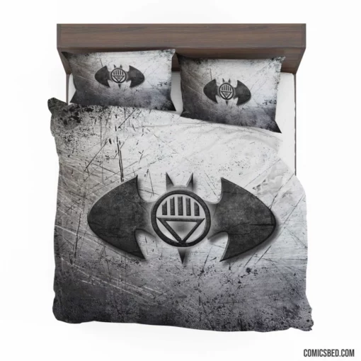 Batman Dark Knight Logo of Justice Comic Bedding Set 1