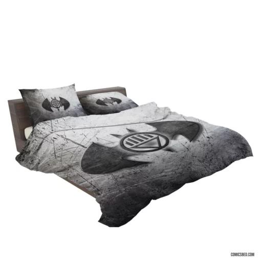 Batman Dark Knight Logo of Justice Comic Bedding Set 2