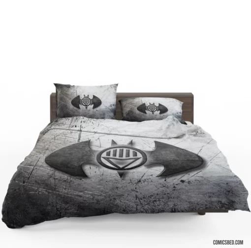 Batman Dark Knight Logo of Justice Comic Bedding Set