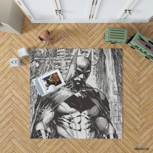 Batman Dark Knight Pursuit Comic Rug