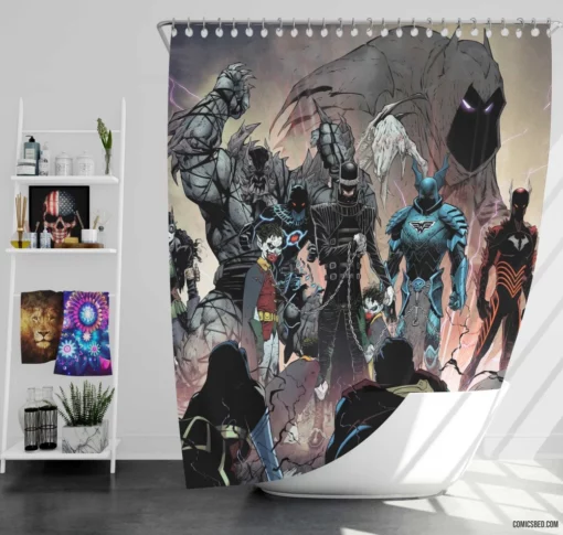 Batman Dark Nights Metal 5 Dark Anthem Comic Shower Curtain