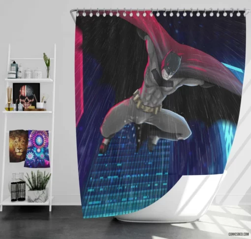 Batman Dark Vengeance Comic Shower Curtain