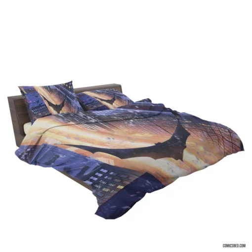 Batman Flying Gotham Guardian Comic Bedding Set 2