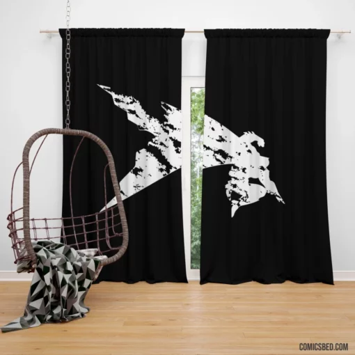 Batman Gotham Dark Avenger Comic Curtain