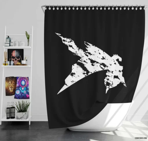 Batman Gotham Dark Avenger Comic Shower Curtain