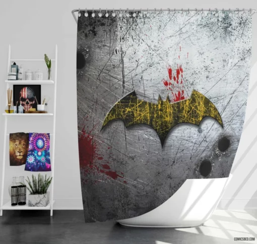 Batman Gotham Dark Protector Returns Comic Shower Curtain