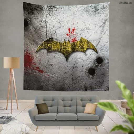 Batman Gotham Dark Protector Returns Comic Wall Tapestry