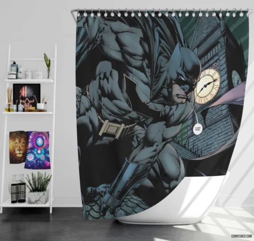 Batman Gotham Guardian Comic Shower Curtain