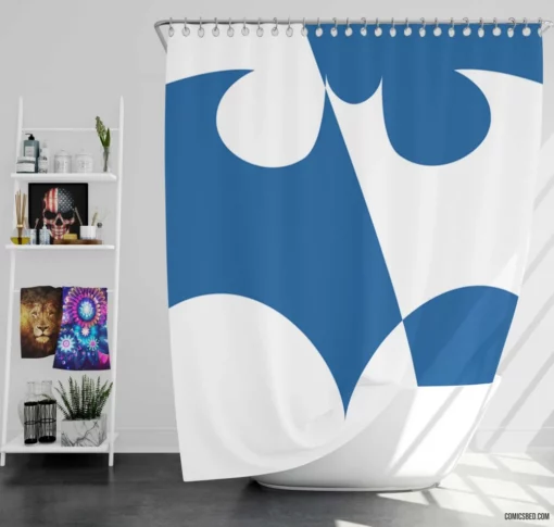 Batman Gotham Symbol Logo Comic Shower Curtain