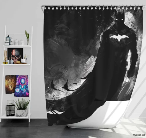 Batman Guardian of Gotham Comic Shower Curtain